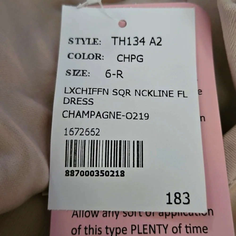 Thread Chiffon Square Neckline Style TH134 - Picture 10 of 10